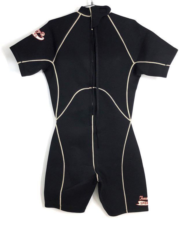 Tommy D Sports Shorty Wetsuit Lot 3 Black Neoprene Back Zip