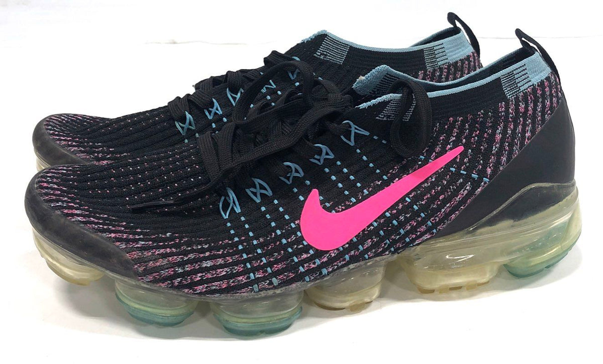 Nike Air VaporMax Flyknit 3 Black Pink Blue Women's Running Shoes