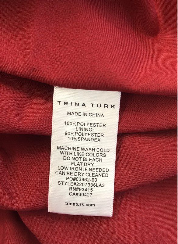 Trina Turk Women's Coralline Dress Red Lace Flutter Sleeve NWT Sz 8