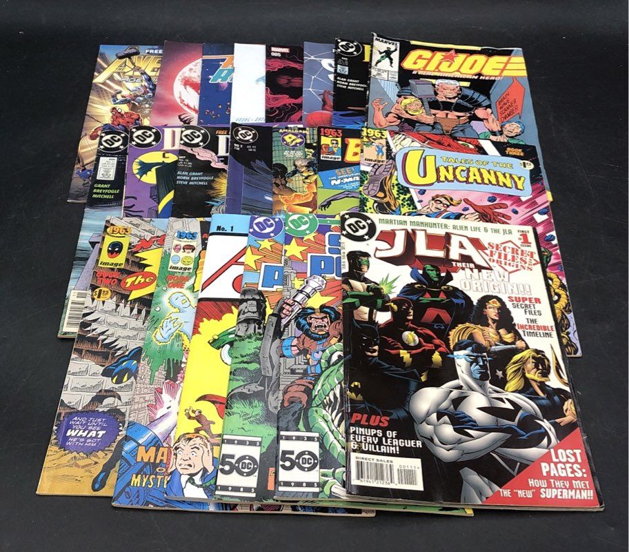 Comic Book Lot Marvel DC Image 1980s-2010s Superhero Mixed Titles 21 Comics