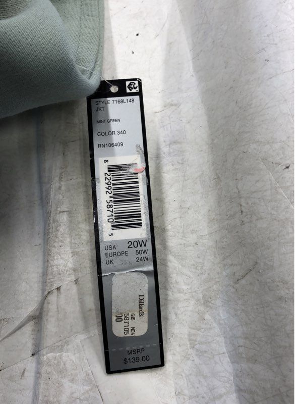 NWT Tahari Arthur S. Levine Women's Mint Green Blazer - Size 20W