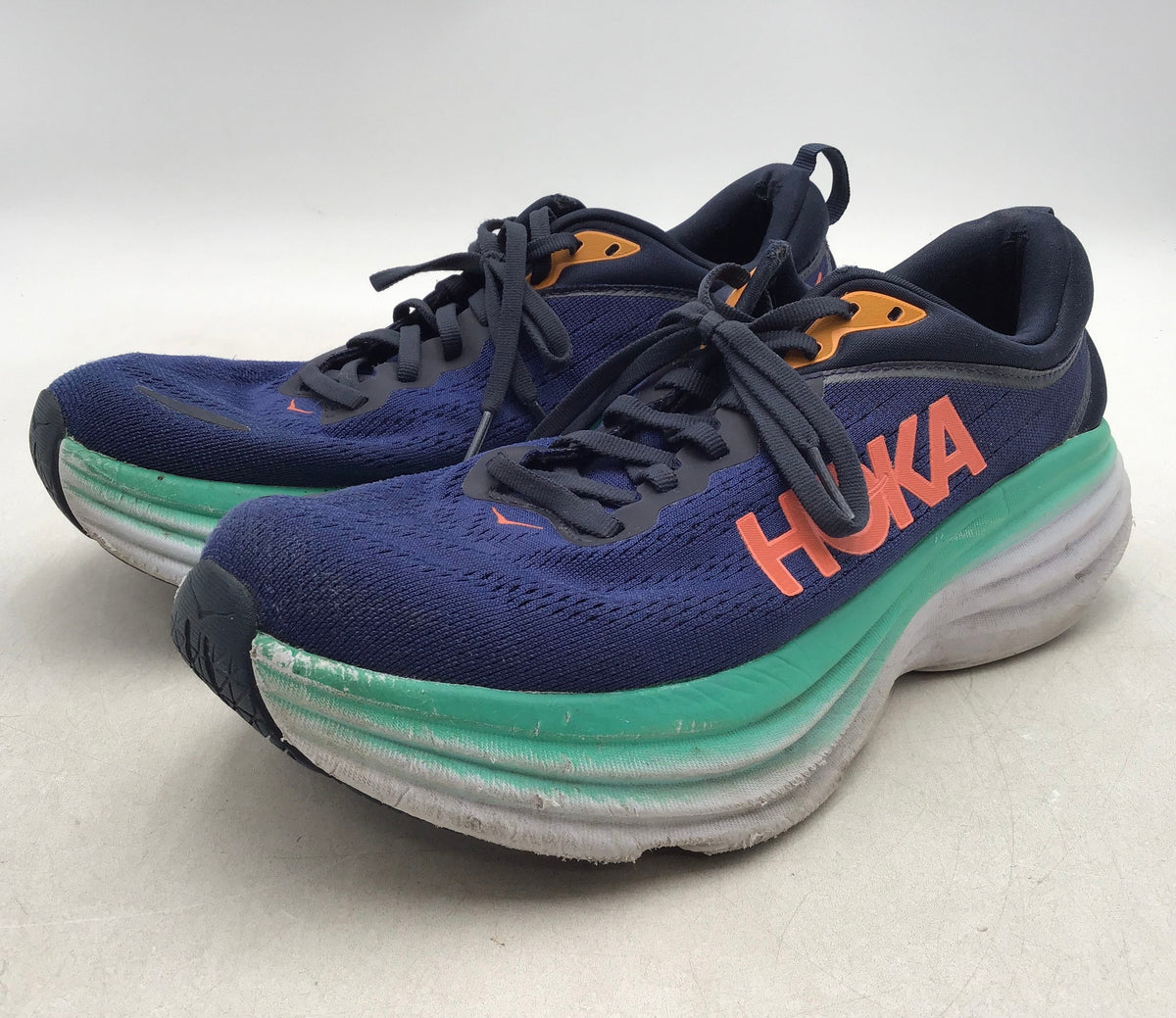 Hoka One One Women&#39;s Bondi 8 1127954 OSBB Blue Athletic Shoes - Size 9B