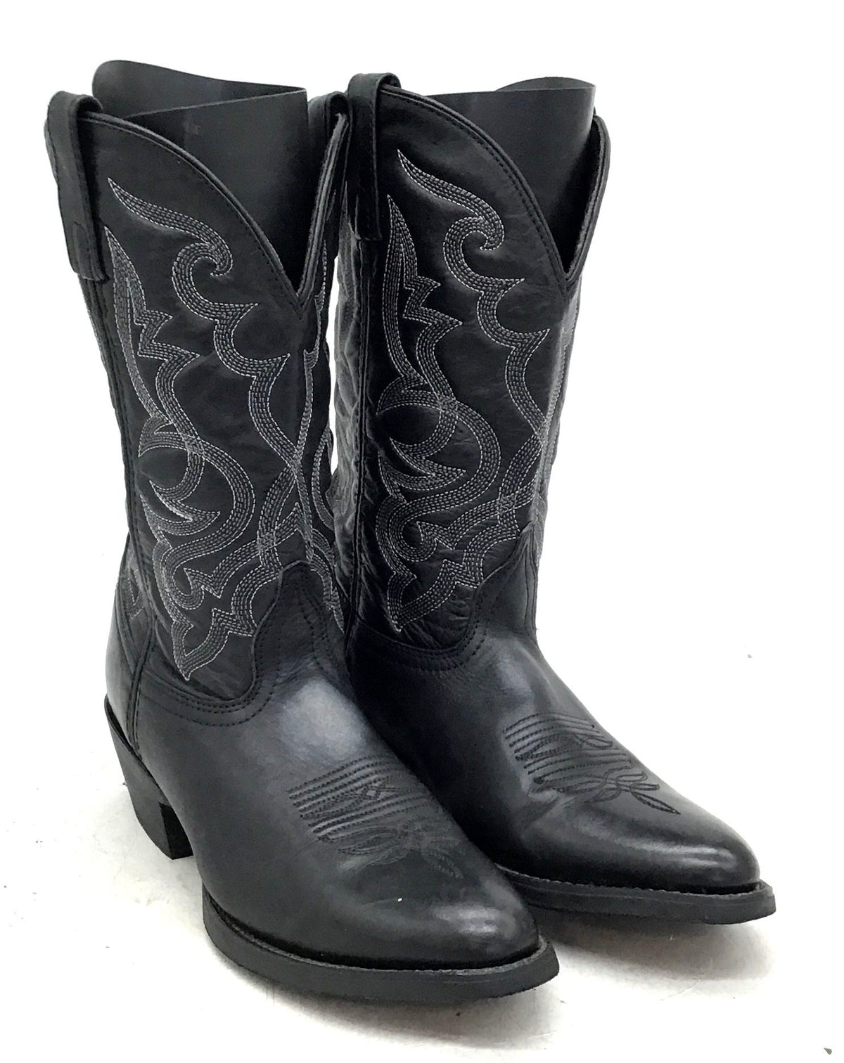 Laredo Women's Black Leather Western Boots - Size 10 M