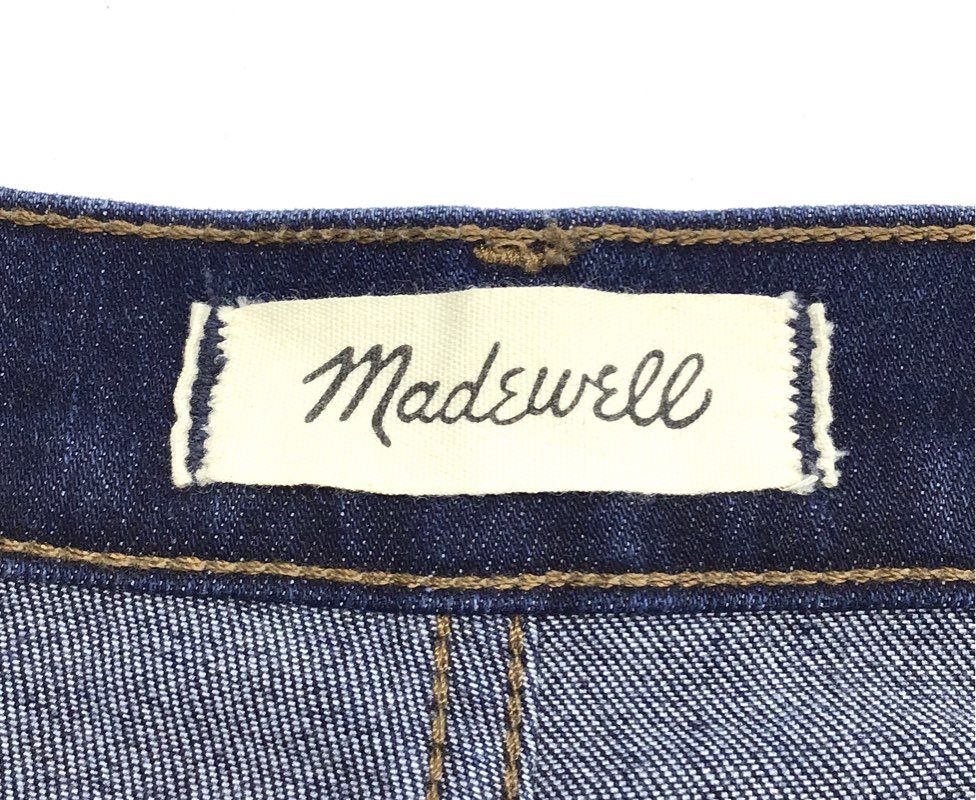Madewell Women's 10" High-Rise Skinny Jeans Dark Wash Stretch Denim Sz 29