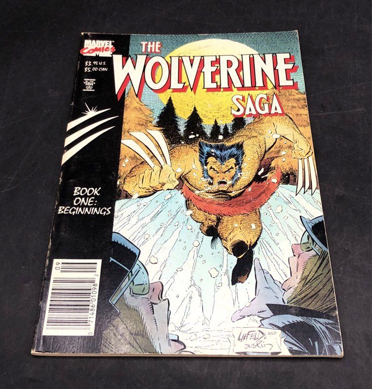 Wolverine Marvel Comic Lot Wolverine Saga 1-4 & Meltdown #1 6 Comics