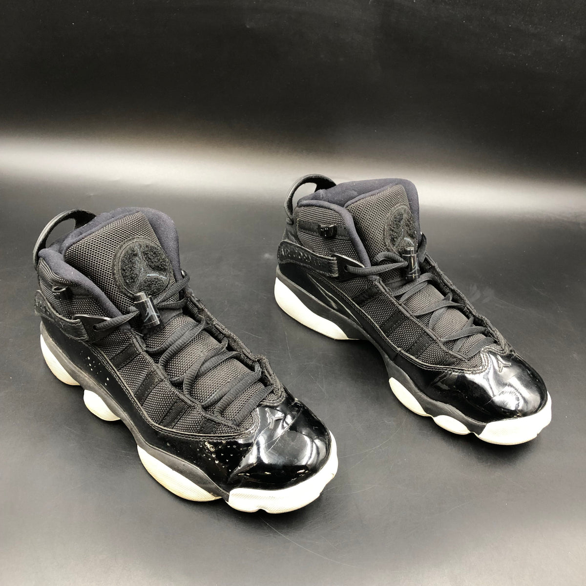 Nike Air Jordan 6 Ring Boy's 'Black & White' Sneakers-Size: 7Y (+COA)