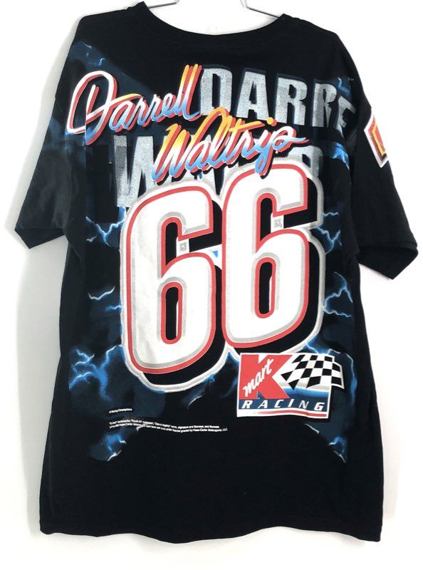 Vintage 2000 Darrell Waltrip #66 Kmart Racing NASCAR T-Shirt Double Stitch XL