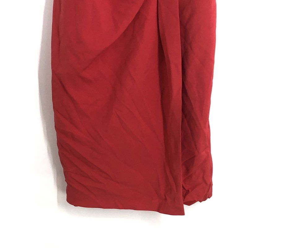Vince Camuto Women's Red Draped Front Halter Neck Sleeveless Dress Size 6 NWT