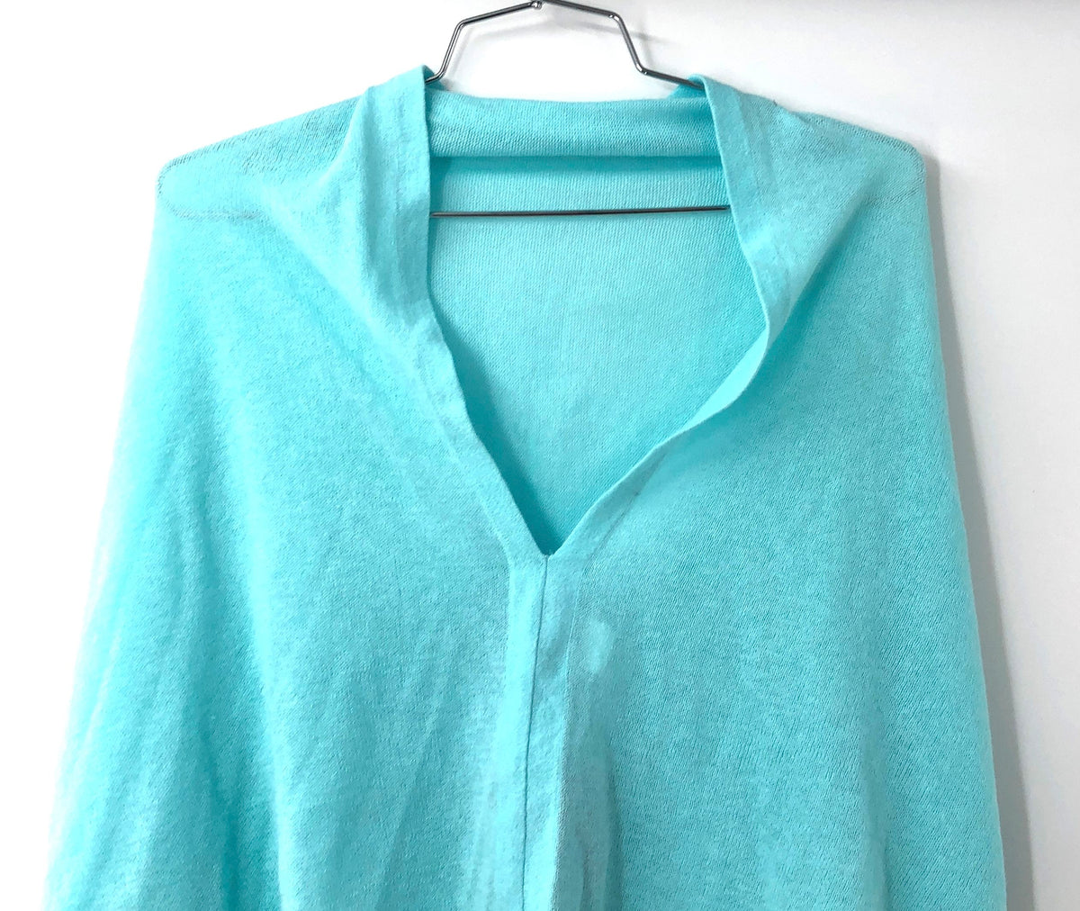 Lilly Pulitzer Women's Elene Wrap Seasalt Blue Cotton Silk Blend Tassel NWT OS
