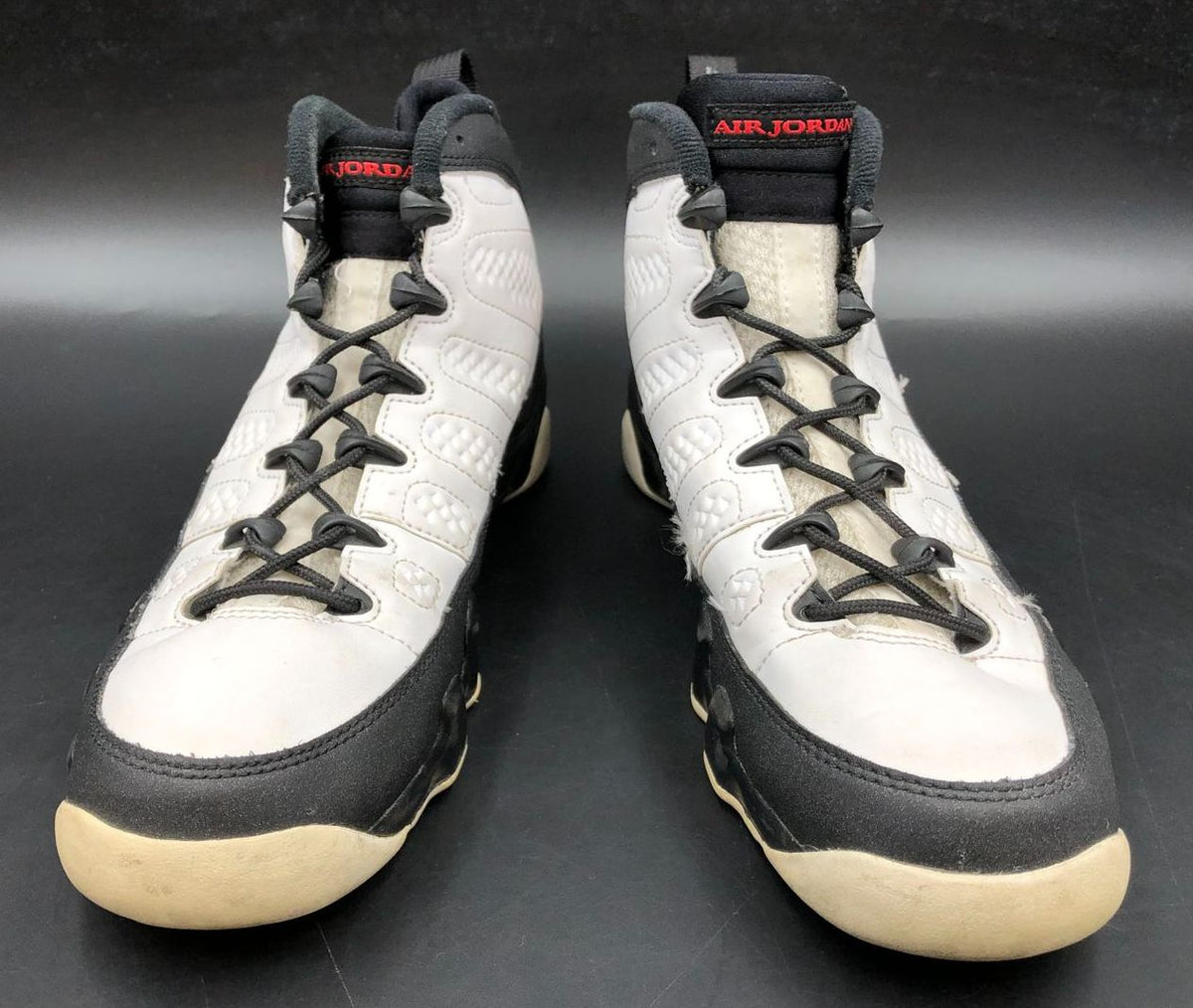 Nike Jordan 9 Retro BG 'Space Jam' Boys' White/Black Sneakers - Size 6.5Y (+COA)