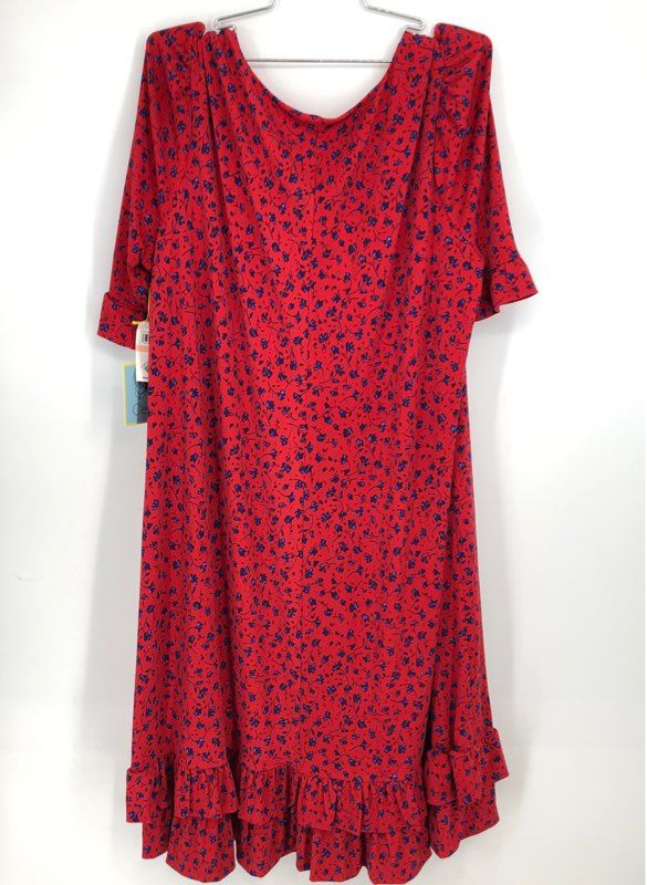 NWT Cece Women&#39;s Cherry Floral Short Sleeve V-Neck Swing Dress - Size 2X