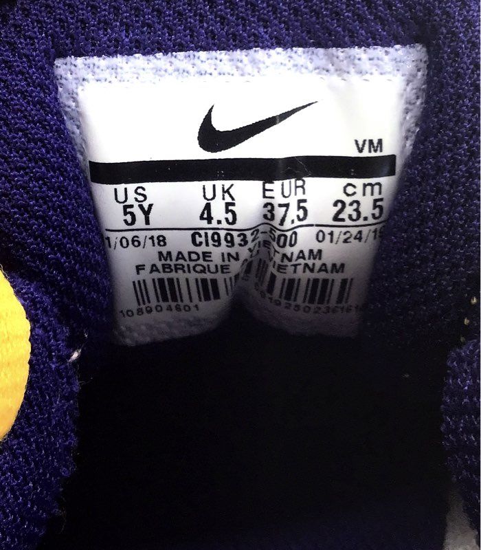 Nike Air Max Plus GS Back To School Regency Purple Laser Orange Size 5Y