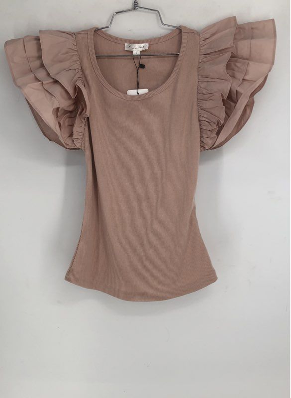 NWT Line & Dot Women's Blush Maggie Blouse Top - Size S