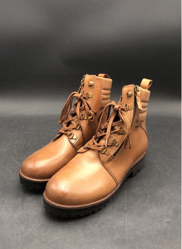 Softwalk Women's Everett Brown Combat Boots - Size 12W