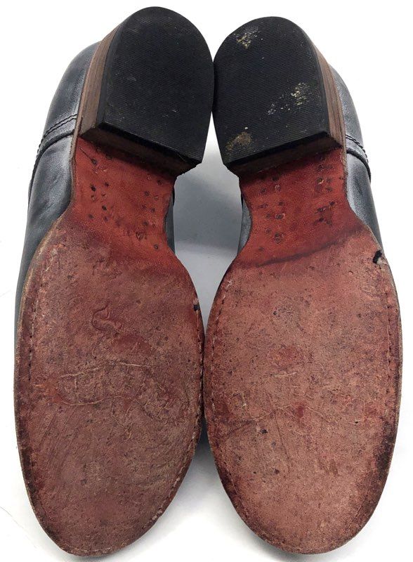 Freebird by Steven Mabel Black Distressed Leather Oxford Shoes Women's Size 7