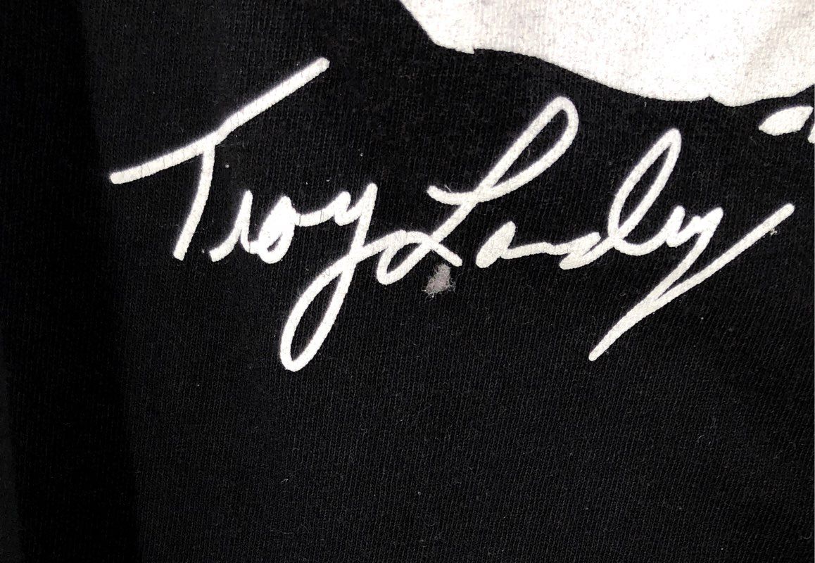 Port & Co Troy Landry Swamp People Choot 'Em T-Shirt Autographed Youth Sz L