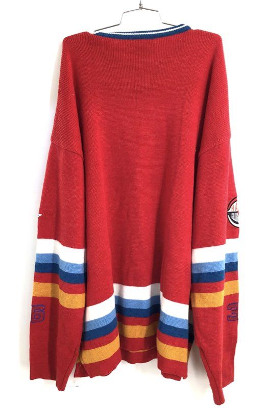 Vintage 90s Harlem Globetrotters Platinum FUBU 75th Season Sweater Red Sz XXXL