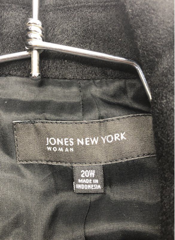 Jones New York Women's Plus Blazer Jacket Black Single Button NWT Size 20W