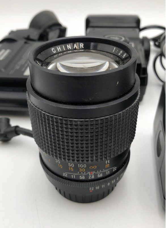 Vivitar Sunpak Camera Flash & Lens Lot 7 Pieces Panasonic Viewfinder Adapters