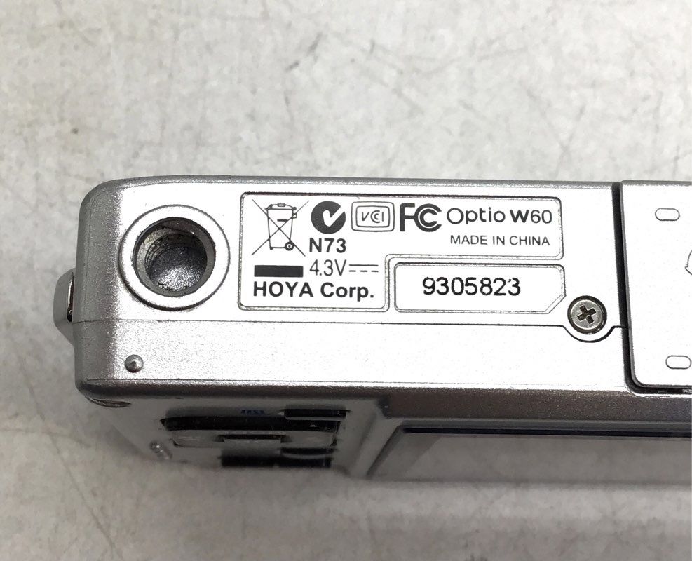 Pentax Optio W60 Silver Waterproof Compact Digital Camera