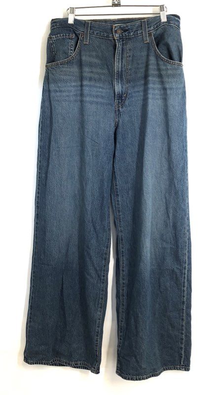 Levi's Men's Blue Cinch Baggy Wide Leg Medium Wash Jeans Size 32