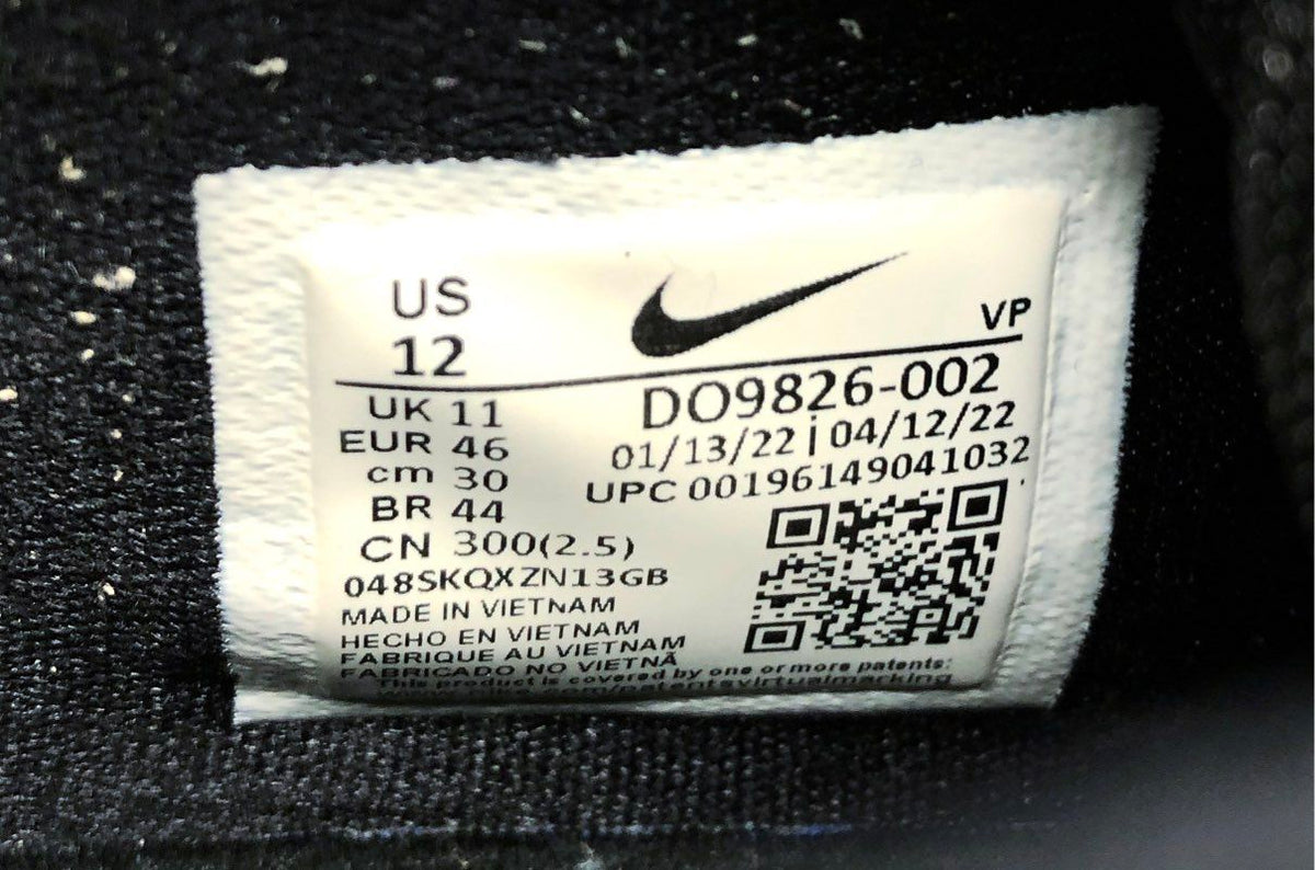 Nike KD 15 Black White Speckle Basketball Shoes Men's Size 12