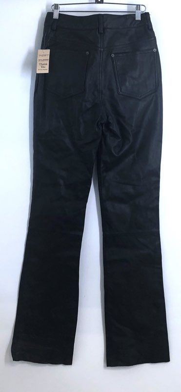 Vintage 90s Wilsons Leather Women's Black Maxima Leather Jeans Pants NWT Sz 6