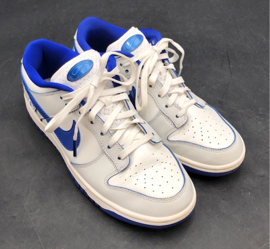 Nike Dunk Low Athletic Department University Blue White Sneakers Size 8.5