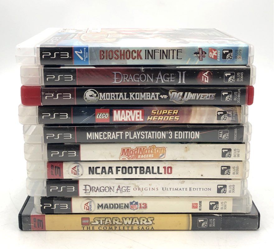 Minecraft Dragon Age 10 Sony PlayStation 3 PS3 Game Lot RPG Action Sports