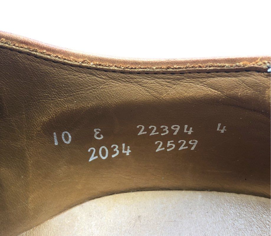 Allen Edmonds Byron Brown Leather Cap Toe Derby Dress Shoes Size 10 E