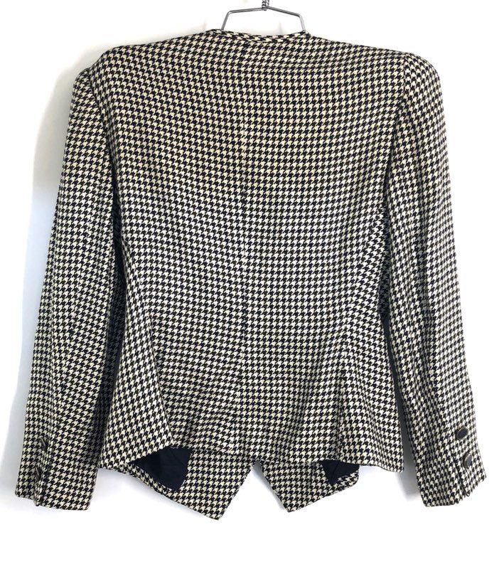 Stirling Cooper Women's Vintage 90s Houndstooth Double Breasted Blazer Sz 4P