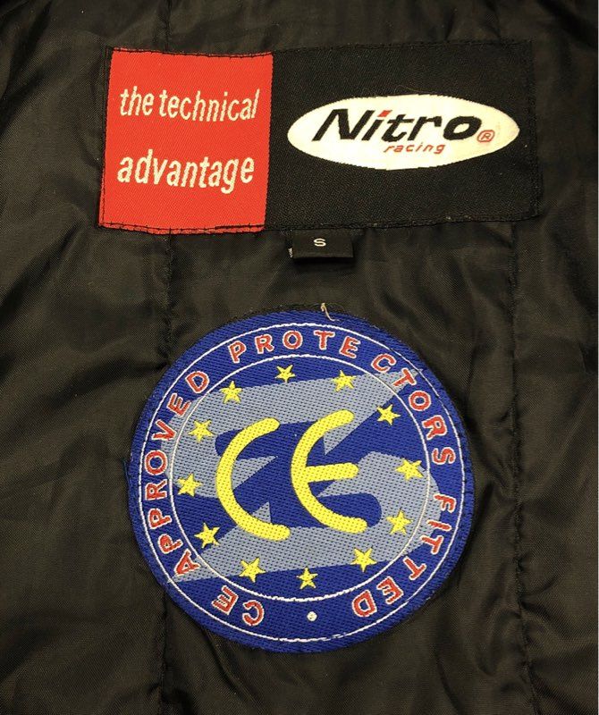Nitro Racing Blue Black Mesh Armored Motorcycle Riding Jacket Sz S