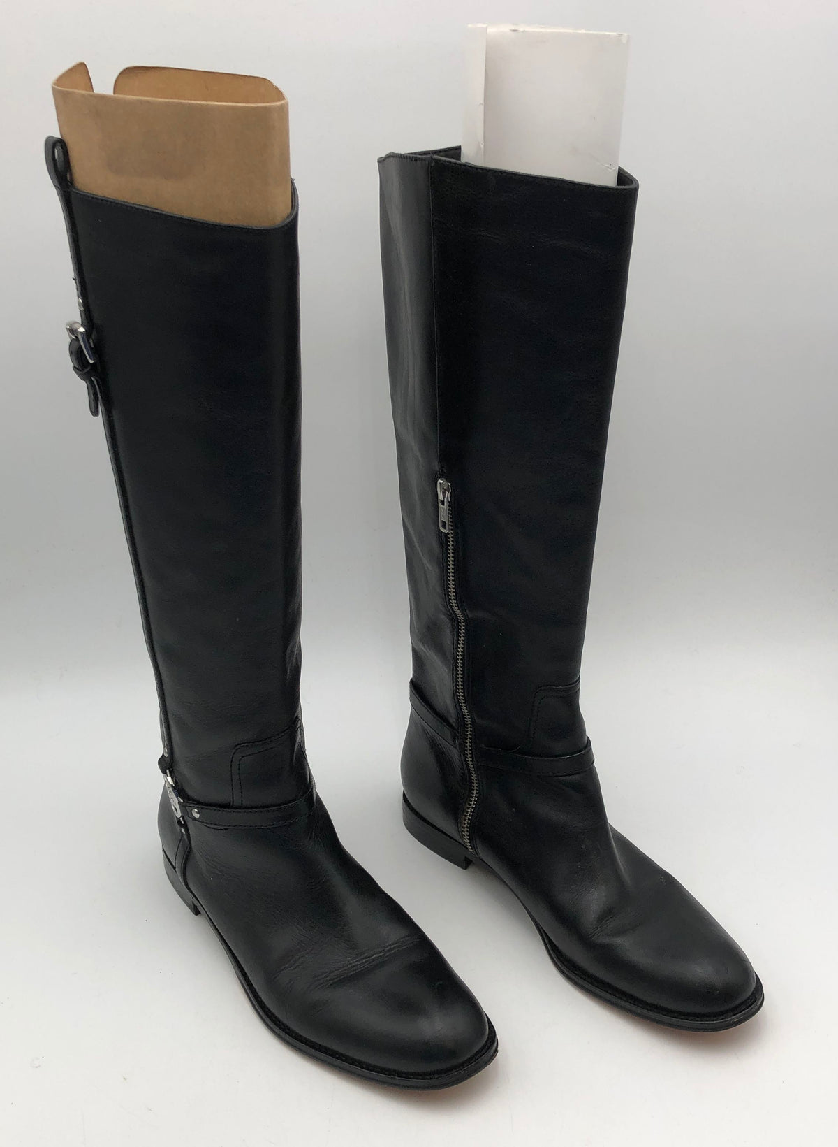 Coach Mulan A4311 Black Leather Riding Knee High Boots Womens Size 9.5B