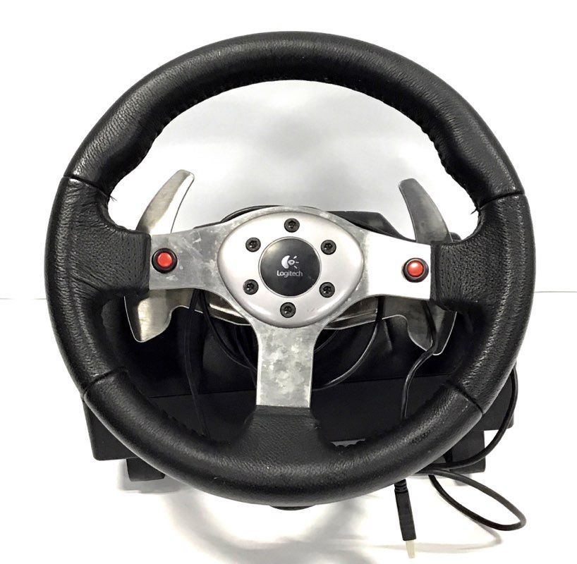 Logitech Black Driving Force Racing Wheels Controller With Accessories