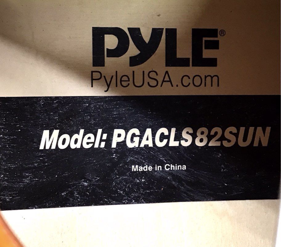 Pyle PGACLS82SUN 6-String Classical Acoustic Guitar Student Model Sunburst