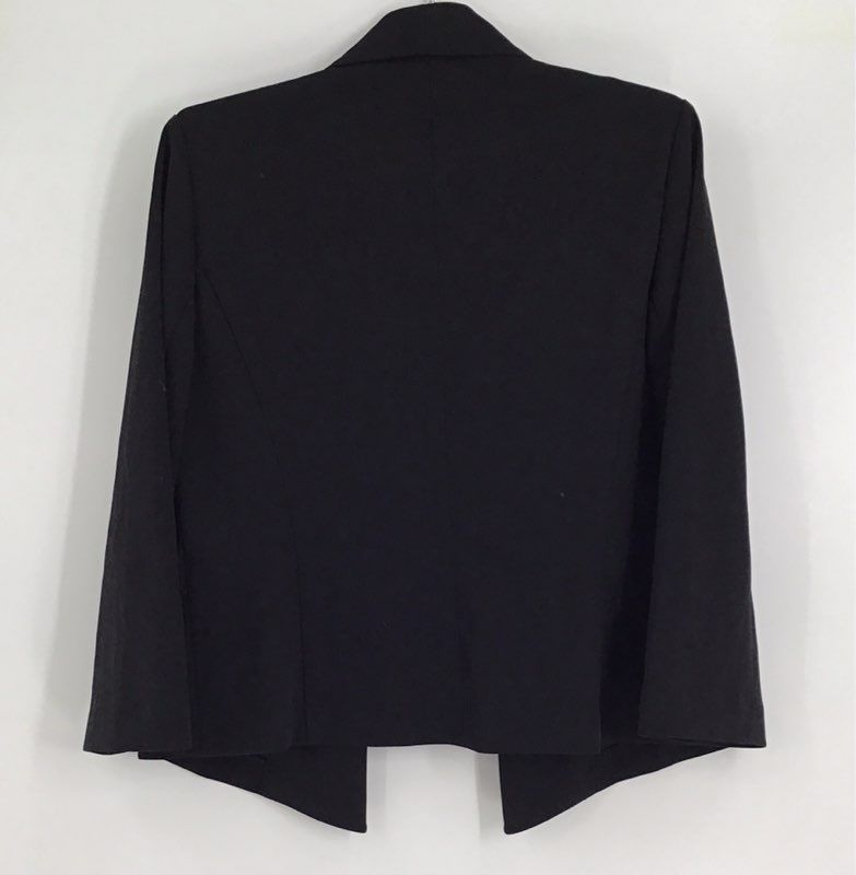 NWT Anne Klein Women&#39;s Black Shawl Collar Open Front Blazer - Size Small