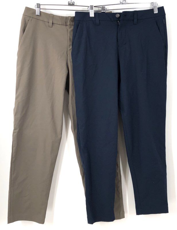Lululemon Men's Navy Blue Khaki Ankle Pants - Size 28 Lot Of 2