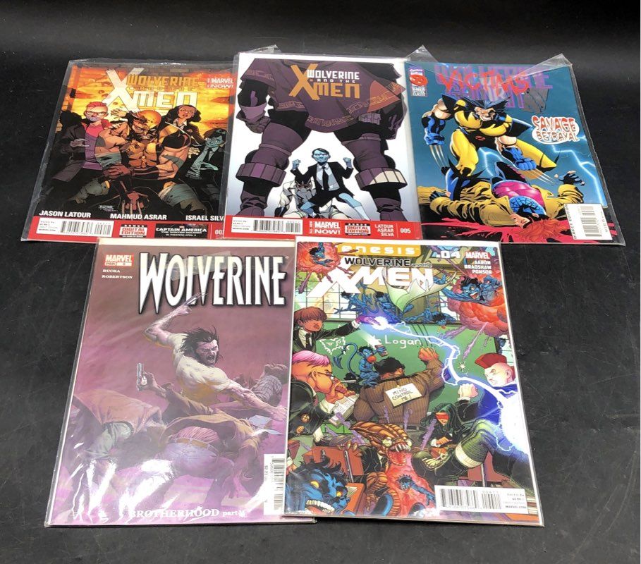 Marvel Comic Lot 1980s-2010s Wolverine X-Men Superhero Approximately 25