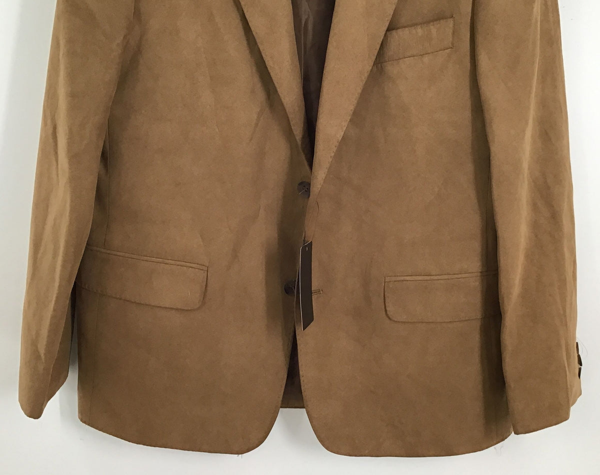 NWT Maxim &amp; Maxim Men&#39;s Brown Notch Lapel Single-Breasted Blazer - Size 25