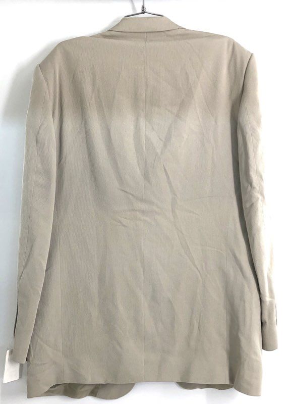 Pierre Cardin Men's Beige 100% Silk Textured Blazer Sport Coat Jacket NWT 42L