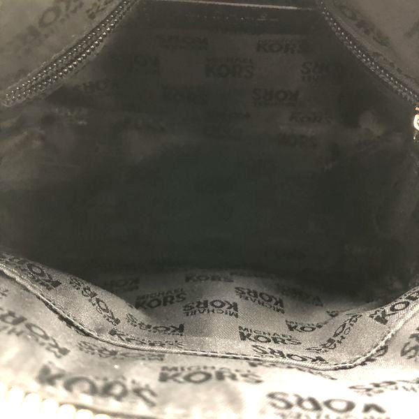 Michael Kors Black Jet Set Large Dome Crossbody Bag Gold Hardware COA