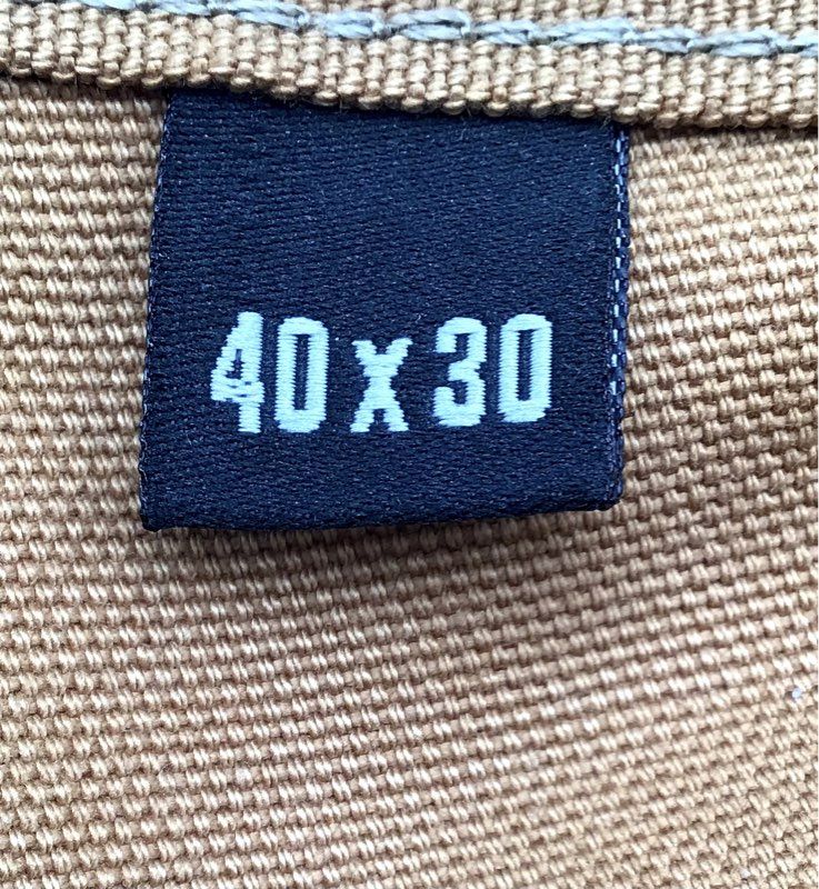 Carhartt Men's B01 Brown Loose Fit Double Front Work Dungaree Jeans Sz 40x30
