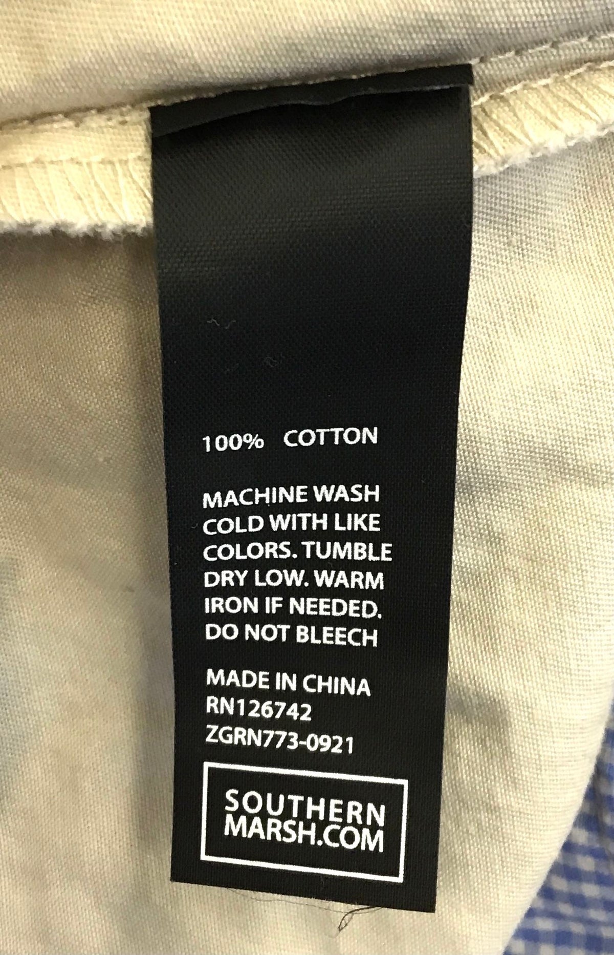 NWT Southern Marsh Men's Tan Cotton Windward Summer Chino Shorts - Size 36