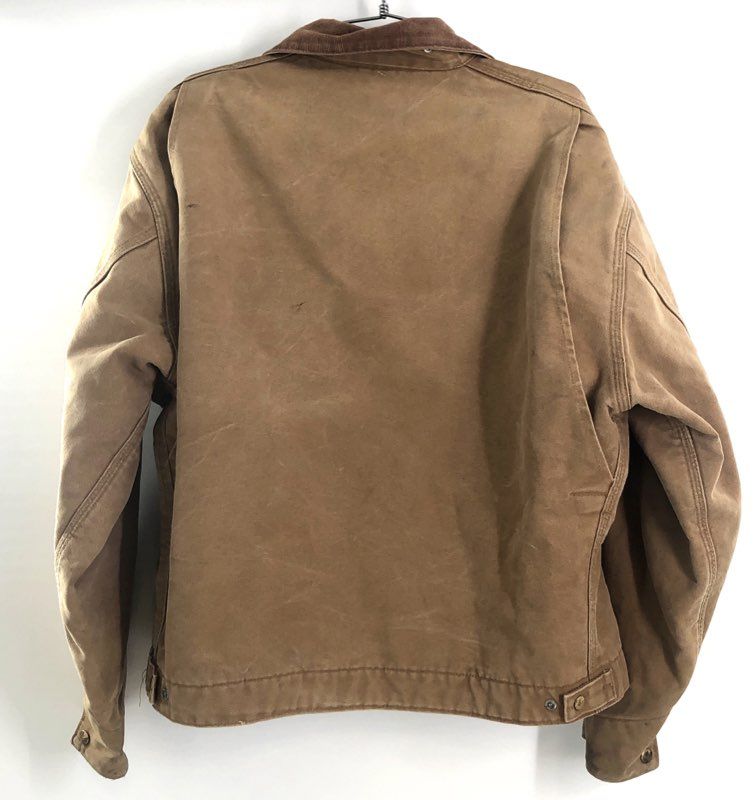 Vintage Carhartt Men's J01 BRN Detroit Jacket Brown Blanket Lined USA Size 50