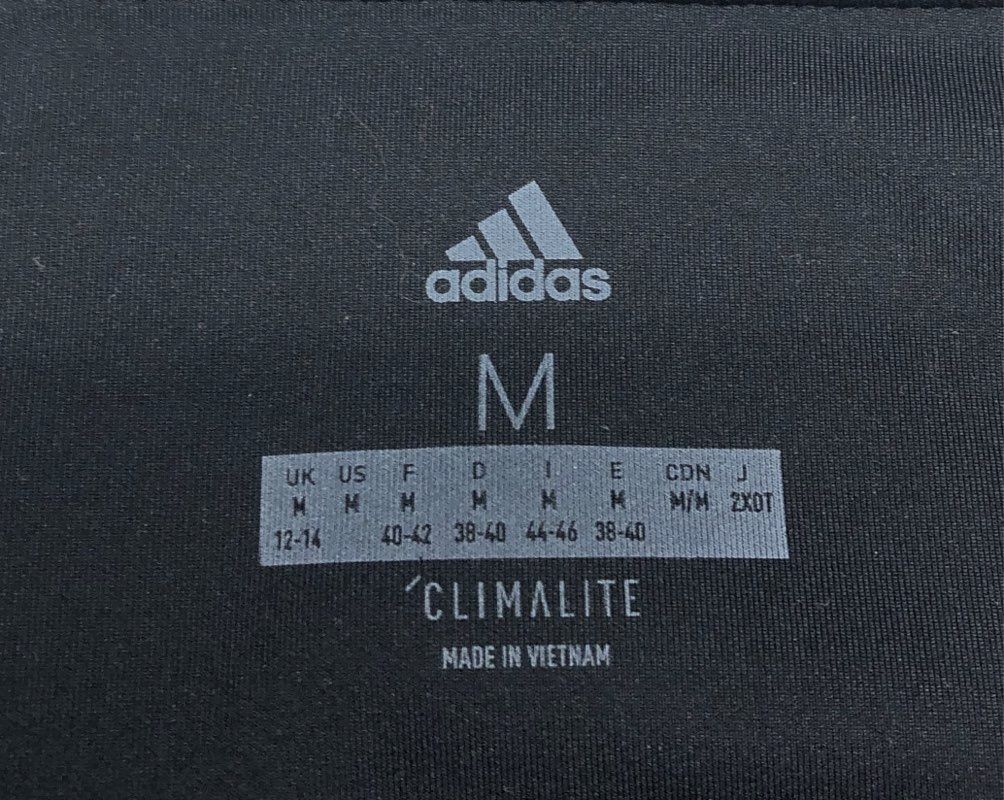 Adidas Women's Black Climalite Performance Athletic Leggings Tights Sz M