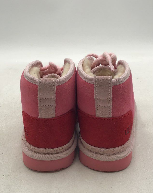 NIB Ugg Neumel Mashup Boys Pink Ankle Snow Boots - Size 3