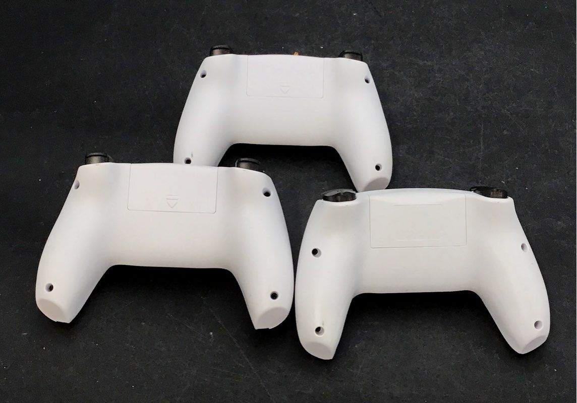 Lot of 3 PS5 Style Wireless Game Controllers White & Black Third-Party