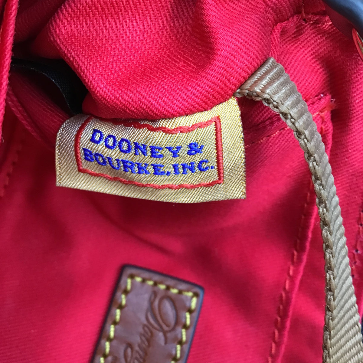 Dooney & Bourke Black\Brown Nylon 'Lexie' Crossbody Bag (+COA)