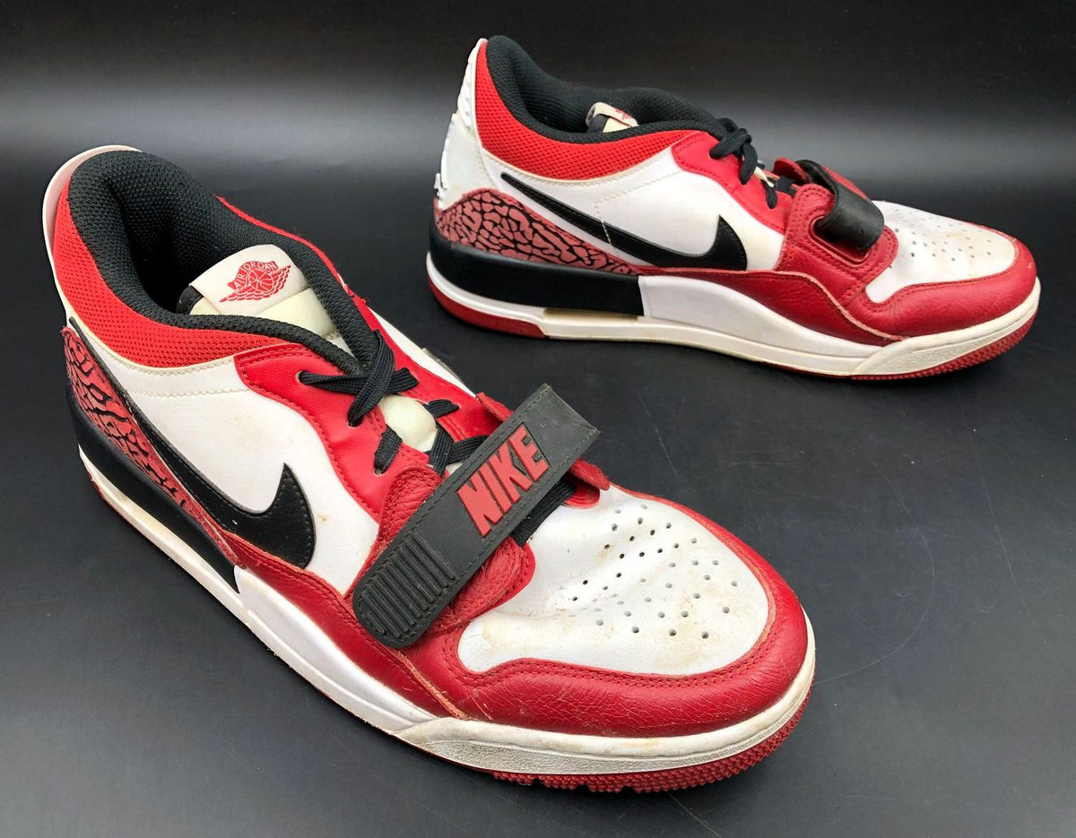 Nike Jordan Legacy 312 Men's 'Chicago Red' & White/Black Sneakers - Sz 10 (+COA)