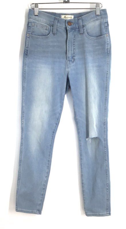 Madewell Women's Roadtripper Jeggings Light Blue High Rise Skinny Jeans Sz 27